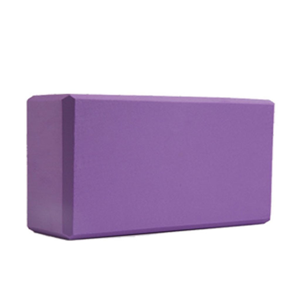 Fitness Pilates femme haute densité anti-dérapant EVA Fitness entraînement brique blocs Stretch ceinture Yoga renforcer: VIOLET
