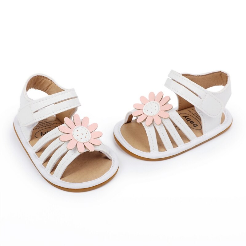 Sandaal Pasgeboren Baby Meisje Zomer Bloem Mode Zachte Zool Antislip Prinses Baby Schoenen Kinderen Strand Schoenen