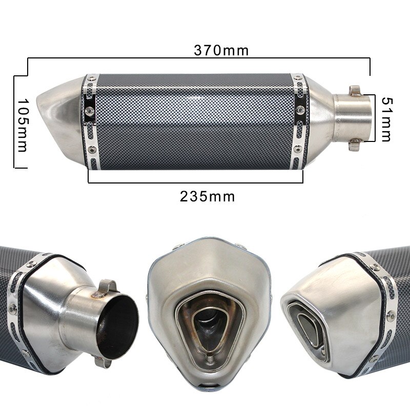 Yleiskäyttöinen moottoripyörämuunneltu skootteri ak yoshimura pakoputki  gy6 cbr 125 cbr 250 cb400 cb600 yzf  fz400 z750: C