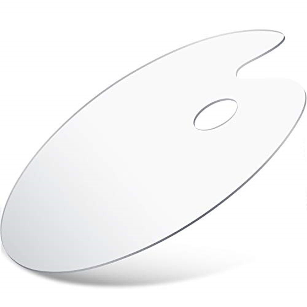 Acryl Transparante Verf Palet Clear Ovale Artist Mix Gouache Palet Voor School Artistieke Levert