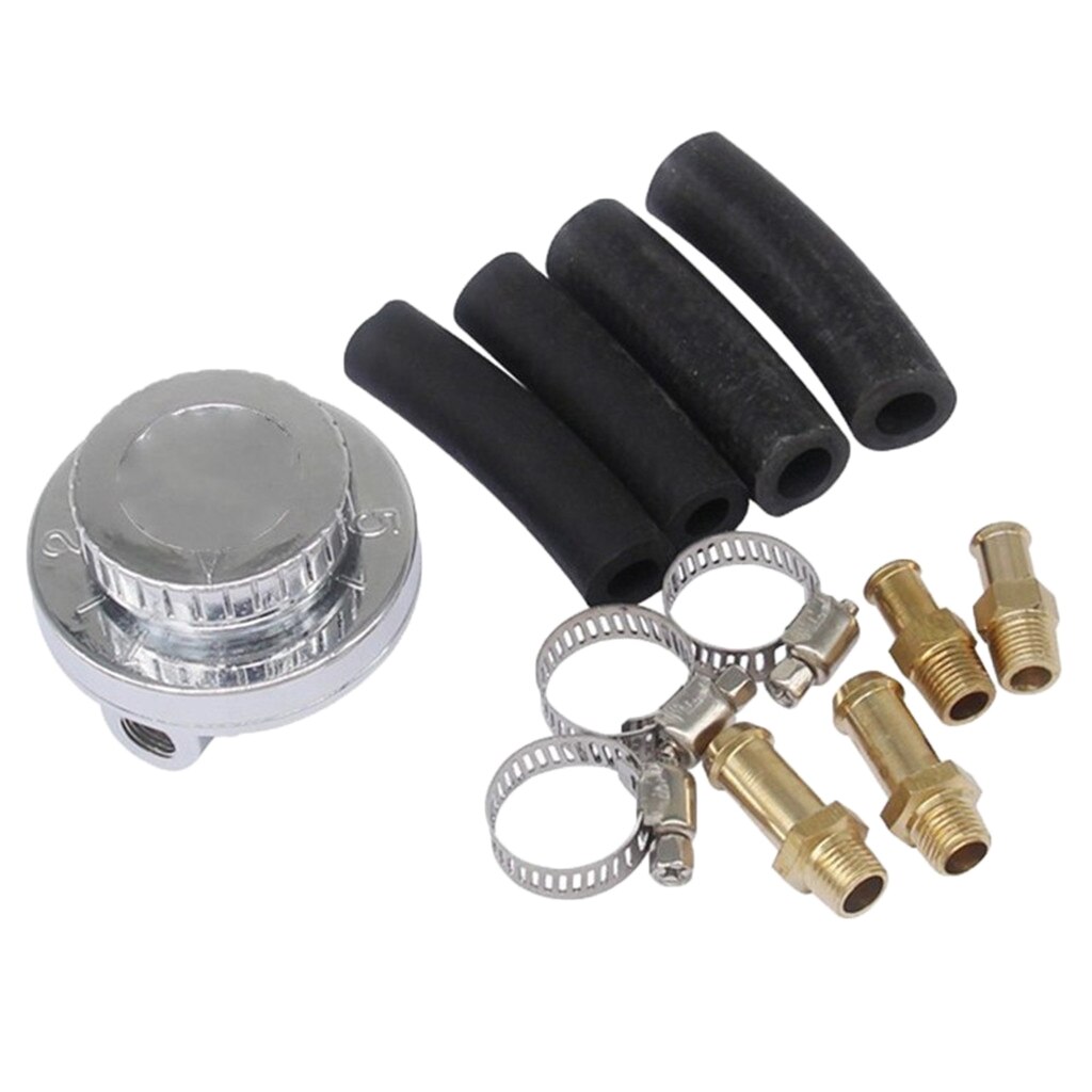 1-5 PSI Fuel Pressure Regulator Valve 8mm 10mm Tail For Carburettor