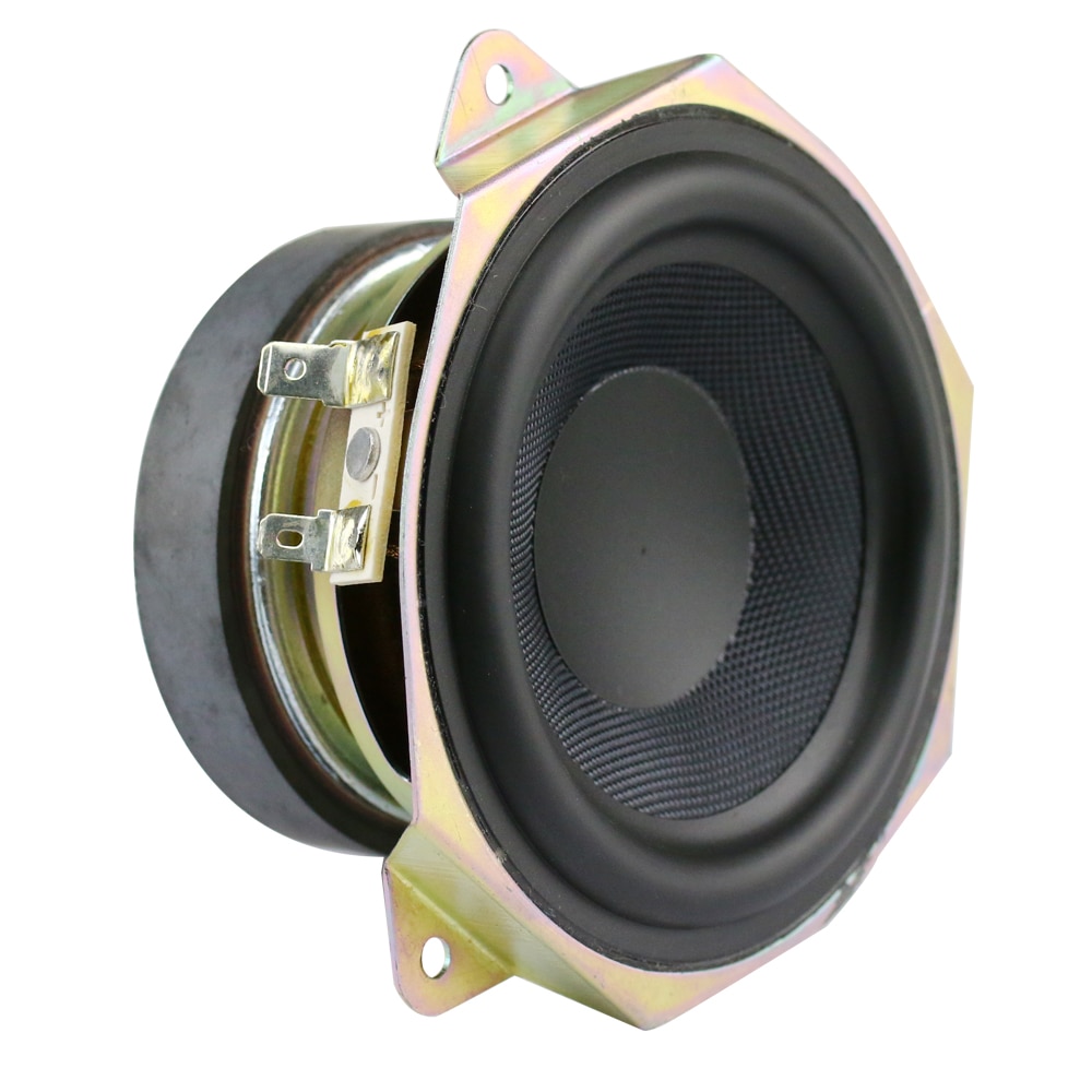 GHXAMP 4 Inch Midrange Woofer Speaker 4 ohm 30W Woven pot HIFI Home Theater Mid-Bass Speaker Large Magnetic for Klipsch 2PCS