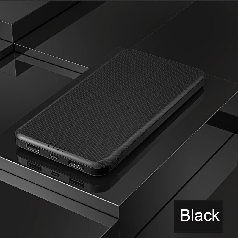 10000mAh Ultra Dünne Ausgezeichnete Tragbare Power Bank SCHNELLE Lade Doppel USB Power Für Smart Handy
