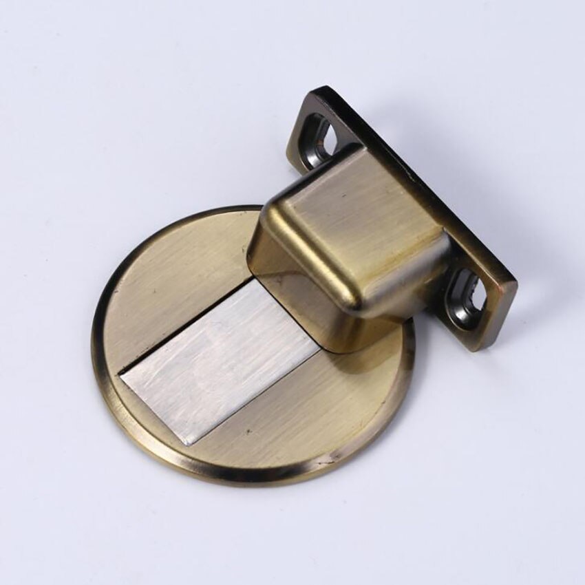 Butée de porte magnétique, butée de porte magnétique cachée, alliage de zinc, butée de porte auto-adhésive et perforée pour montage au sol,самозажимной: Orange