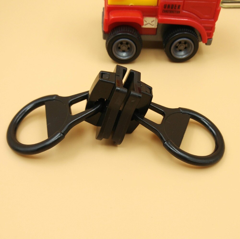20# Extra Large Big Size Black Plastic Zipper Sliders For Resin Zipper Double Round Pulls Repair Fix diy a Zipper
