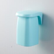 Magnetisk vægmonteret mundskylleholder, husholdnings sugekop tandbørsteholder (hvid / grå / lyseblå / lysegrøn): Himmelblå