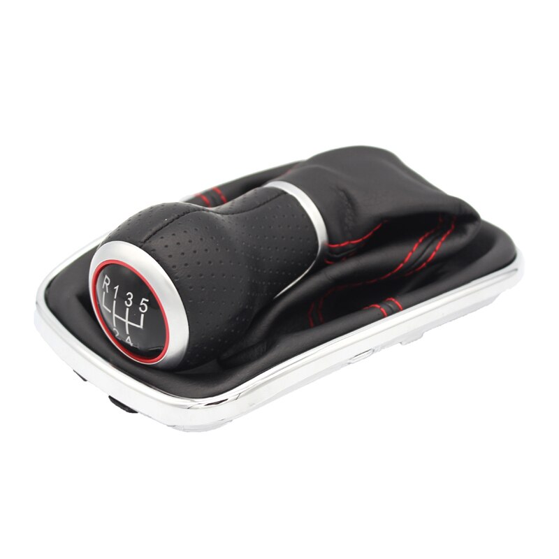 Voor Volkswagen Vw Golf 4 Iv MK4 Gti R32 Bora Jetta 1999-2005 12Mm 5/6 Speed Auto Gear pookknop Lever Shifter Gaitor Boot Cover: 5 speed E