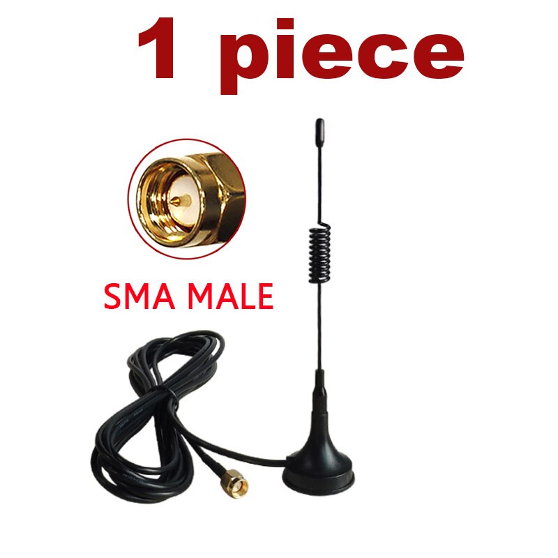 GRANDWISDOM 12dbi 5dbi 433Mhz Antenne lora antena SMA Stecker Magnetische Basis IOT Signal Booster kabellos Verstärker: 1P SMA männlich 5dbi