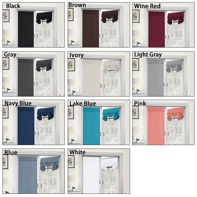 1 Panel Blackout Door Curtains Privacy French Door Curtain Shades Window Curtains Thermal Insulated 26 X 68 Inch Darkening Cur