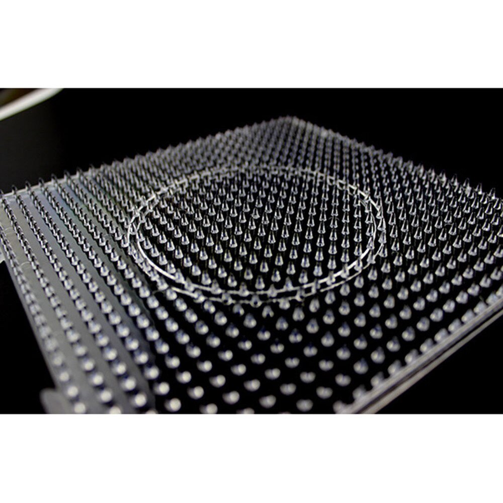 6 Pieces 5mm Large Square Fuse Beads Boards Clear Pegboards for Kids Craft Beads