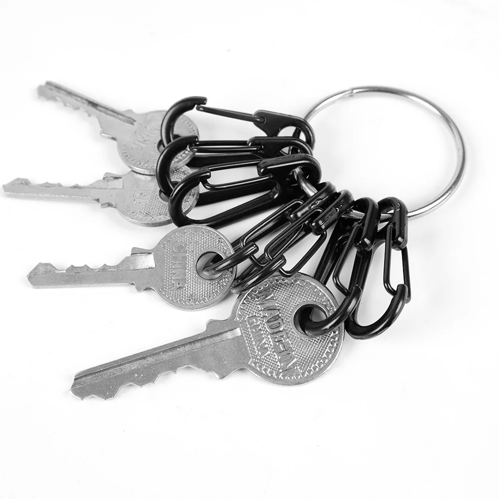 Fermoirs à ressort en métal, anneau torique, mousqueton ouvrable, porte-clés, anneaux, Clips de sac, crochet, chaîne de chien, connecteur de boucles pour bijoux à faire soi-même
