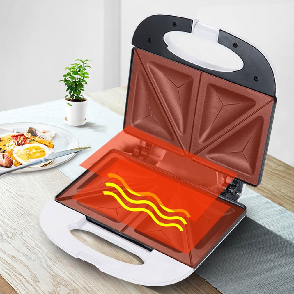 Electric Mini Sandwich Maker Grill Panini Breakfast Machine Barbecue Steak Frying Oven Non-Stick Plate Electric Gril