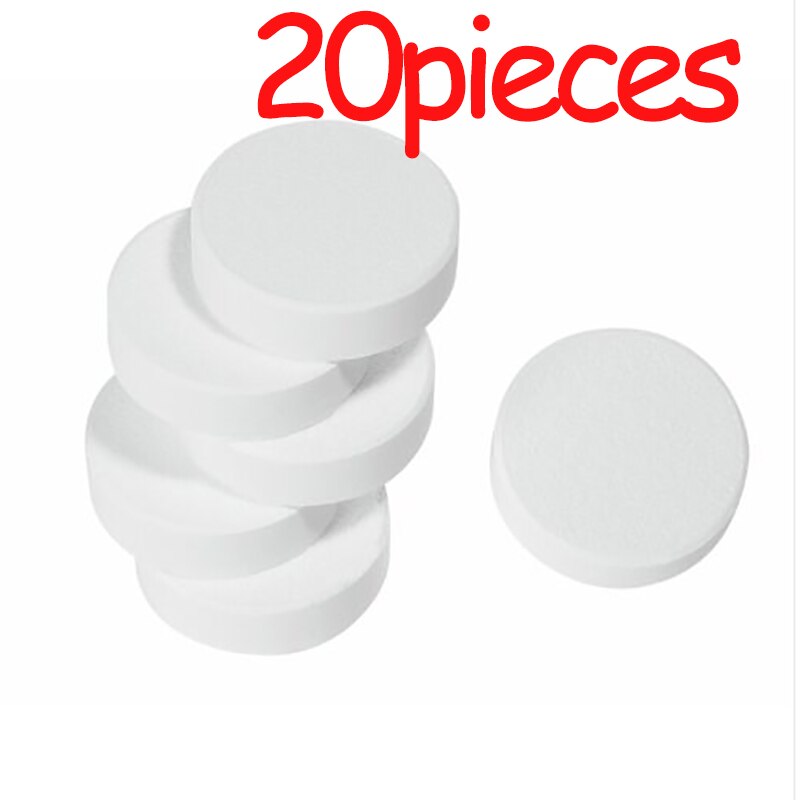 20/40/60/100PCS White Melamine Cleaner Eraser For Kitchen Bathroom Clean Accessory Foam Cleaning Pad Dish Cleaning: Descaling tablets