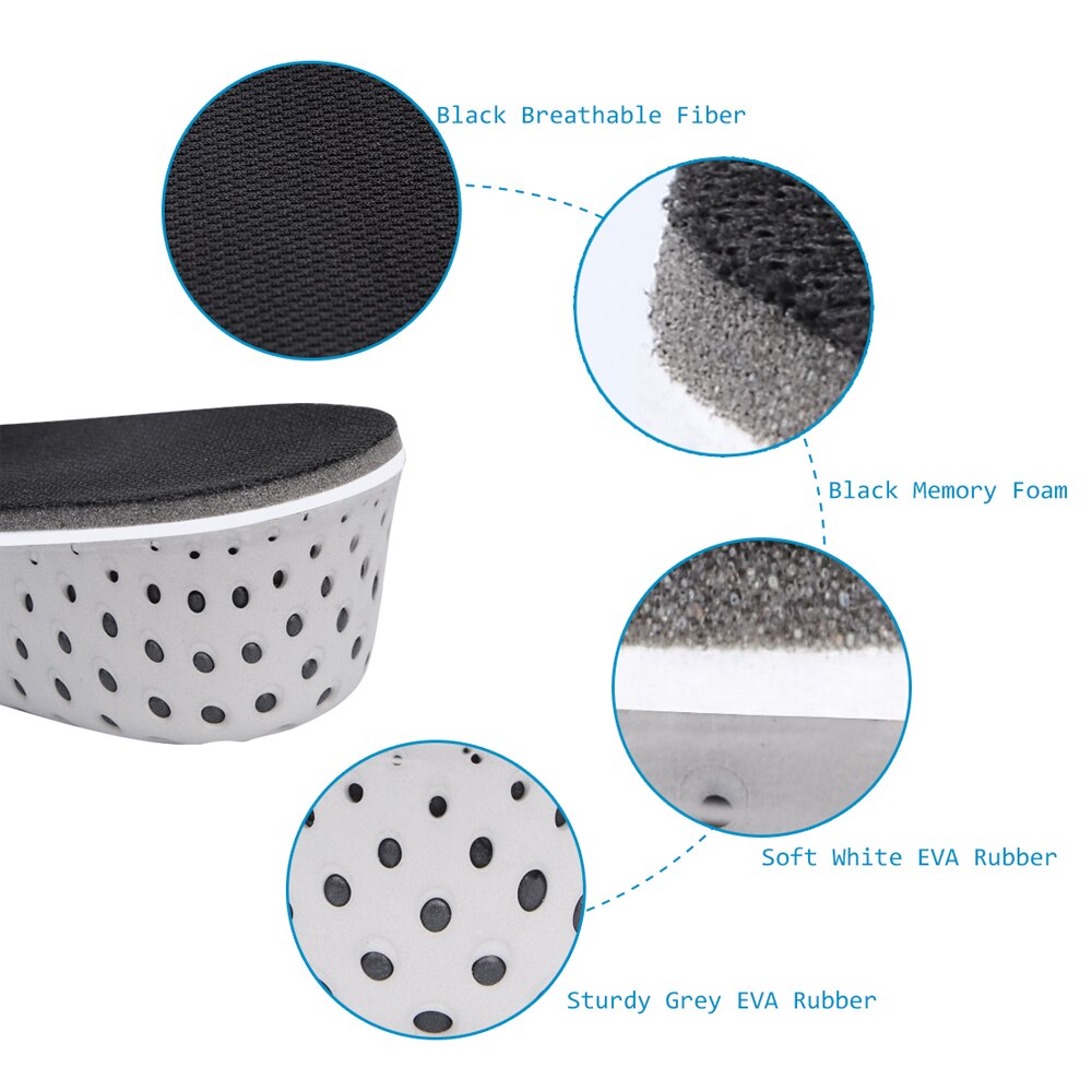 Sunvo Höer ErhöHenne Unsichtbare Einlegesohle für Männer Frauen Erhalten Größer ErhöHenne Erhöhte Einlegesohlen für Schuhe Einsätze Fuß Pads Kissen