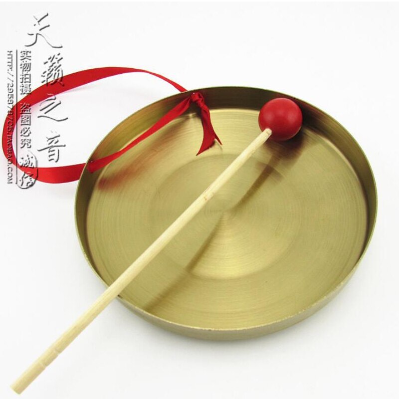 Kobber gong 15cm,18cm,22cm,25cm hånd gong kinesiske percussion musikinstrumenter
