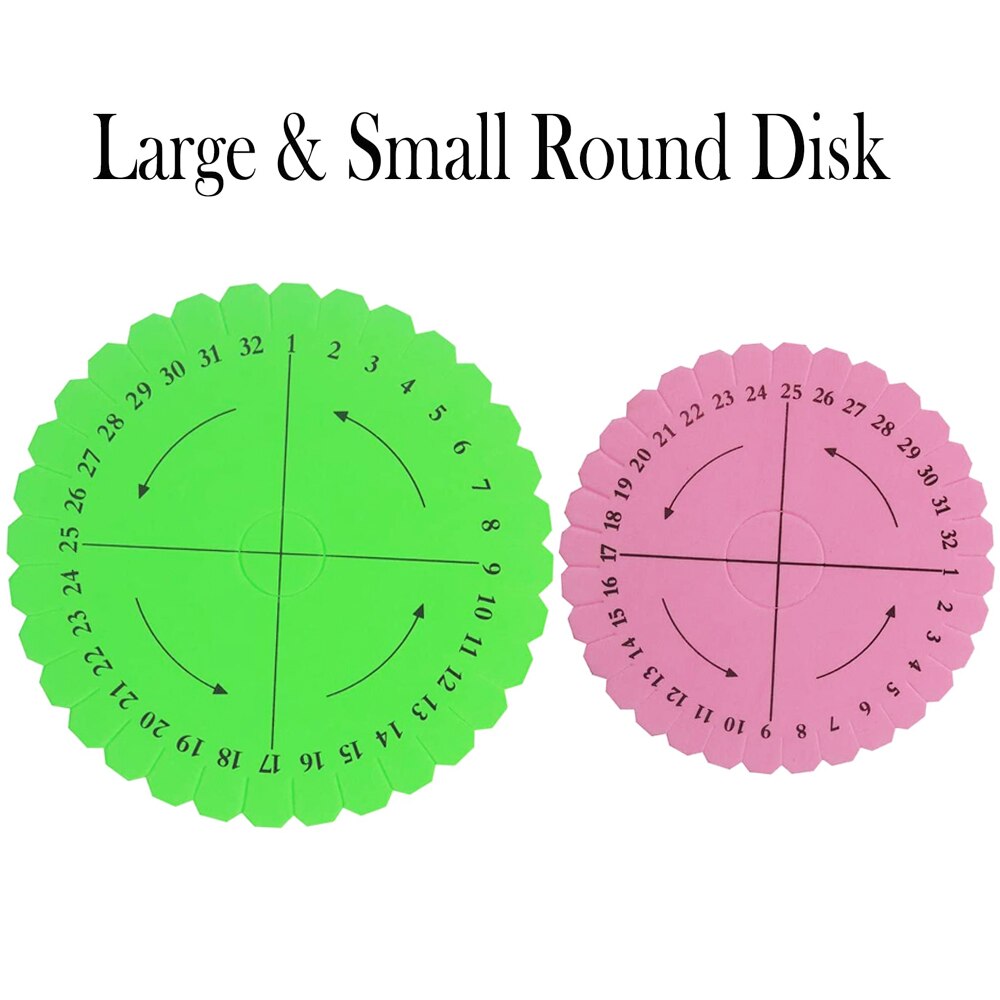 Braiding Disk Round Square Kumihimo Beading Cord Disc Braiding Braided Plate DIY Bracelet Loom Weaving Board Craft Tools: No12