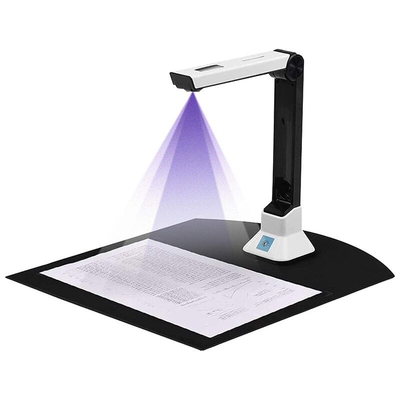 Document Camera Voor Leraren, Draagbare Usb Document Camera Scanner Met Stand 8MP Hd A4 Formaat Doc Cam Foto Scanner: Default Title