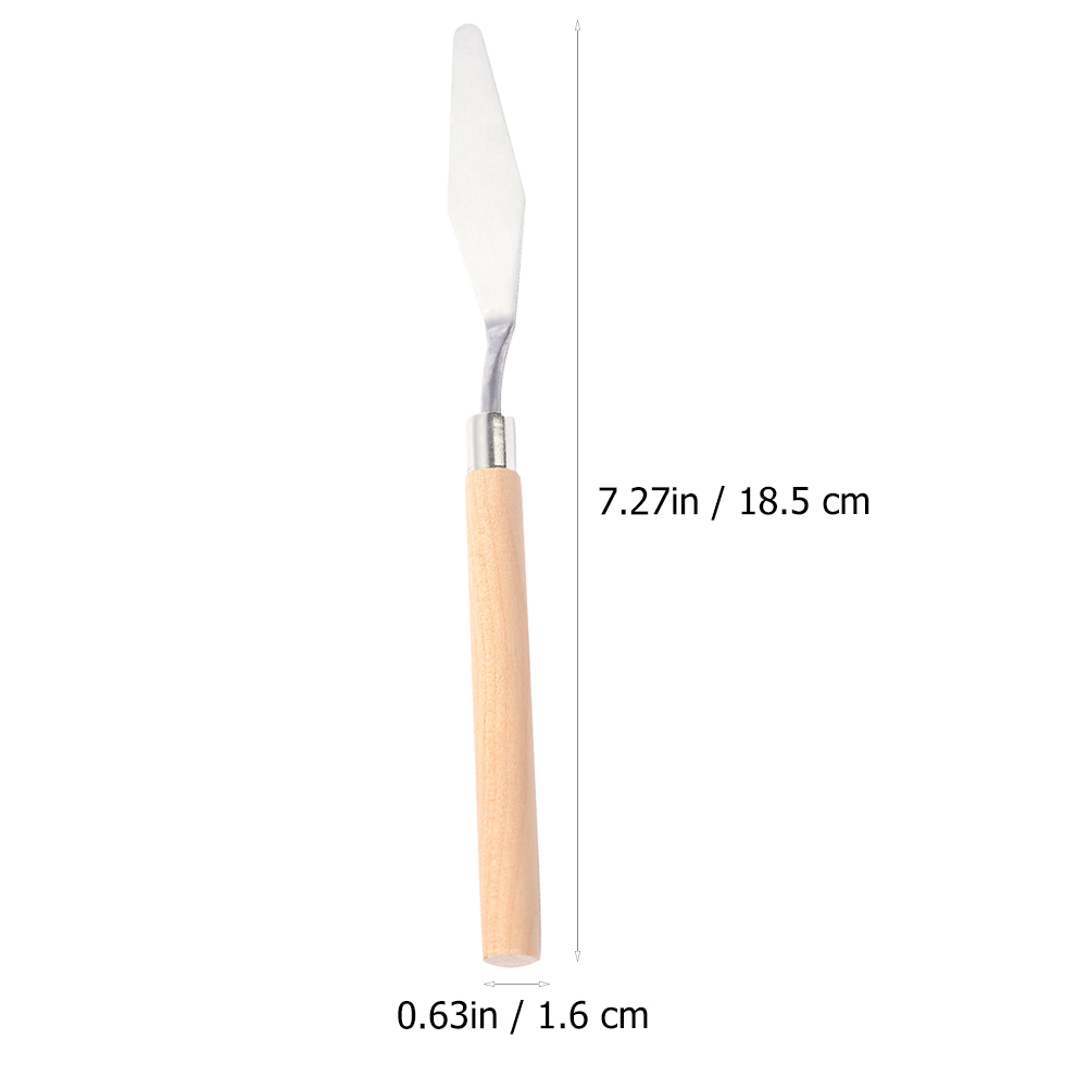 6pcs Painting Mixing Scraper Art Paint Spatulas Color Stirring Shovels Art Supplies