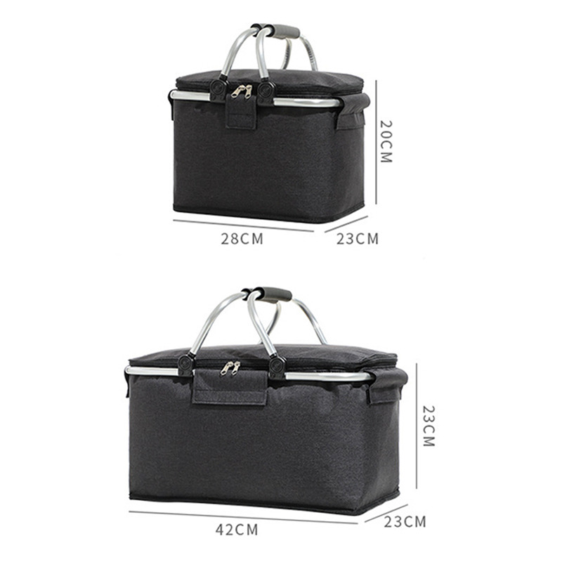 Vouwen Picknick Draagbare Ijs Mand Grote Capaciteit Isolatie Picknick Zak Fruit Warmte Isolatie Warmte Rame Waterdichte Voering Gezondheid