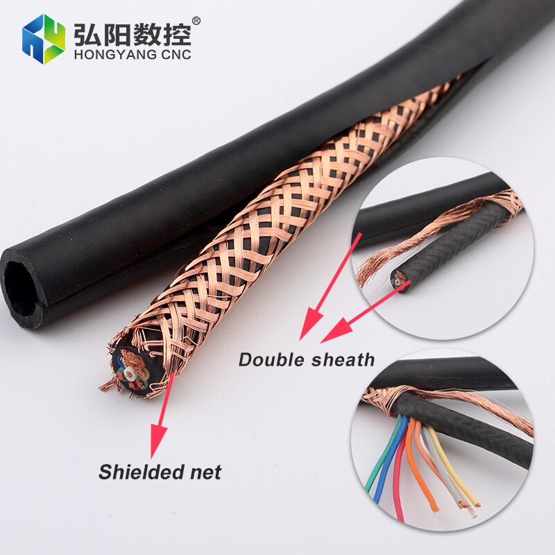 Spindle Motor Stepper Motor Shielded Wire Engraving Machine Cable Cnc Router Accessories