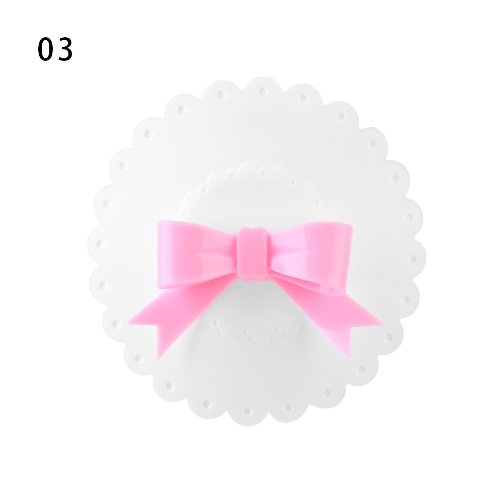 1 PC Silicone Cup Lid Bowknot Lace Sealed Anti-Dust For Tea Coffee Cup Cover Drink Ware Parts Cute Reusable Fashionable: type 3
