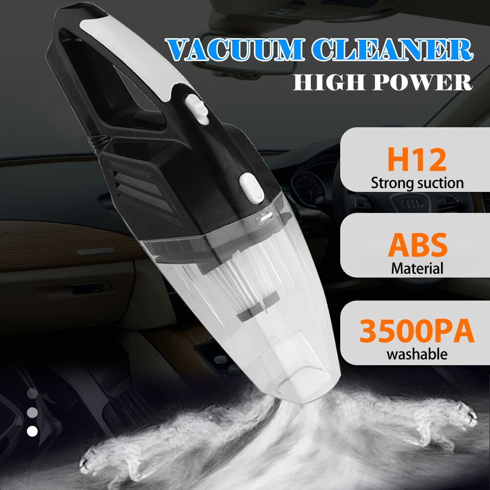 Auto Stofzuiger Mini Auto Handheld Stofzuiger 3000Pa Hoge Zuigkracht Auto Nat En Droog Tweeërlei Gebruik Vacuüm cleaner Voor Car Cleaning