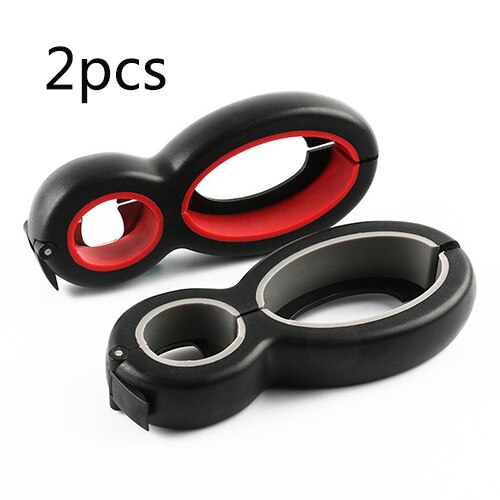 6 in 1 Multi Function Twist Bottle Opener, All in One Lid opener 8 shaped Gripper Can Wine Beer Lid Twist Off Jar Opener Claw: 2PCS