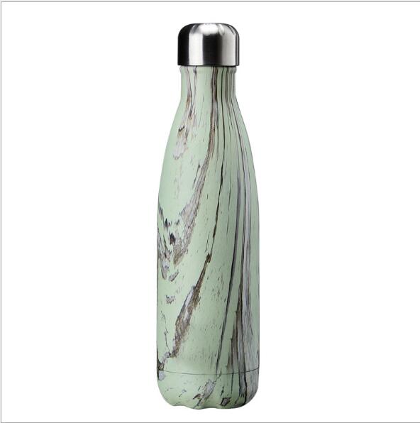 Hoge 500Mlwater Fles Verkleurd Rvs Drinkwaren Tour Outdoor Sport Lekvrije Afdichting Klimmen Water Fles: 8