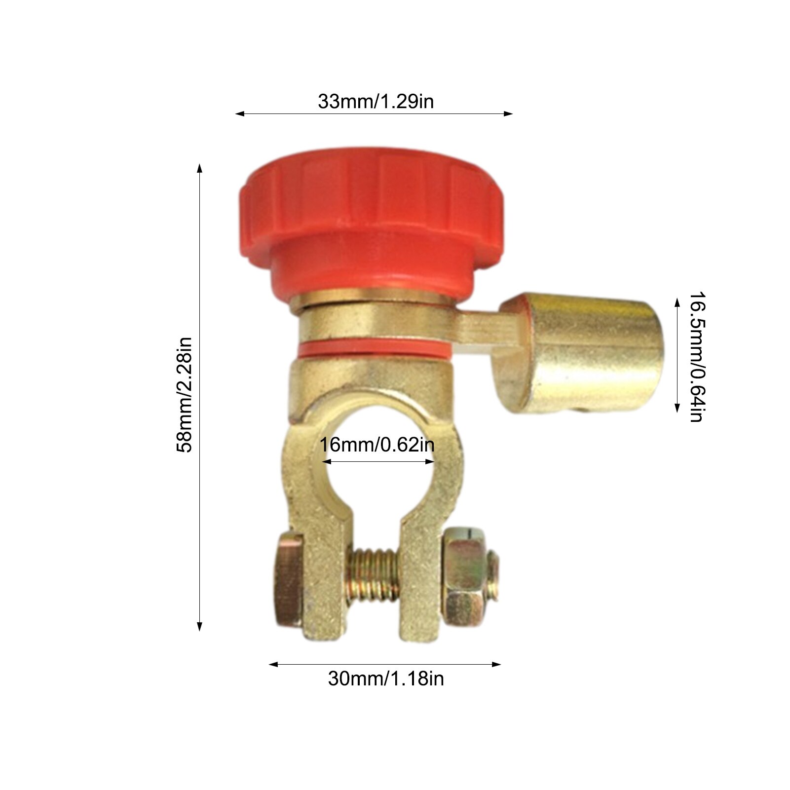 Automotive Car Post Battery Terminals Disconnecting Clamp Negative-Post Switch Terminal Connectors Clamps Car Accessories