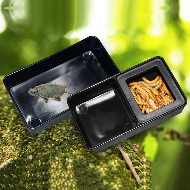 Dwie siatki plastikowy podajnik jedzenia dla gadów pająk mrówki pająk skorpion jedzenie podawanie wody miska dom ogród narzędzie robić karmienia artykuły dla zwierząt