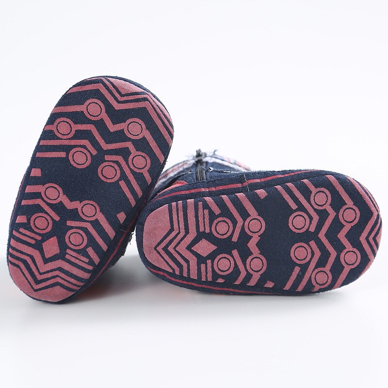 Neue Weihnachten Baby Schuhe Baby Jungen Mädchen Winter Warme Santa Claus Erste Wanderer Nette Weihnachten Baby Stiefel Baby Schuhe