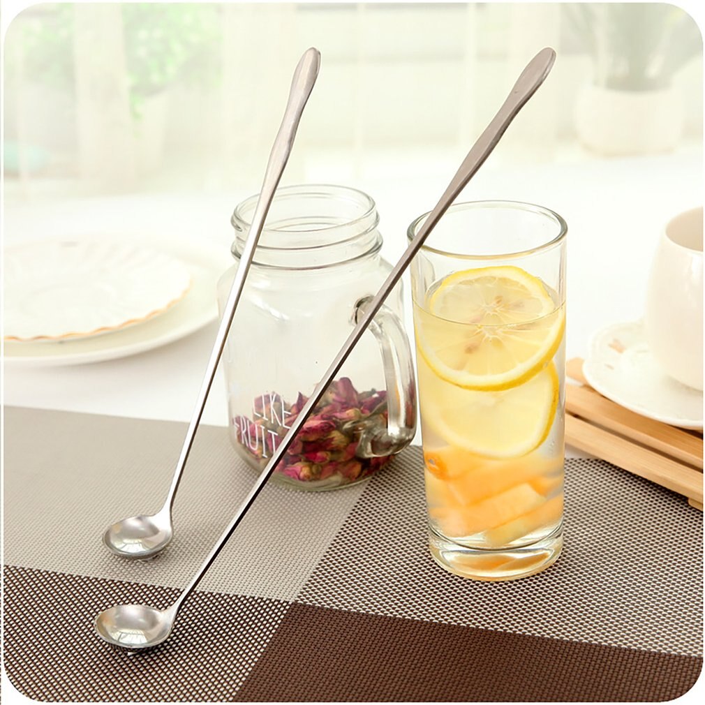 Stainless Steel Cocktail Stirrer Long-handled Bar Stirring SpoonS: Default Title