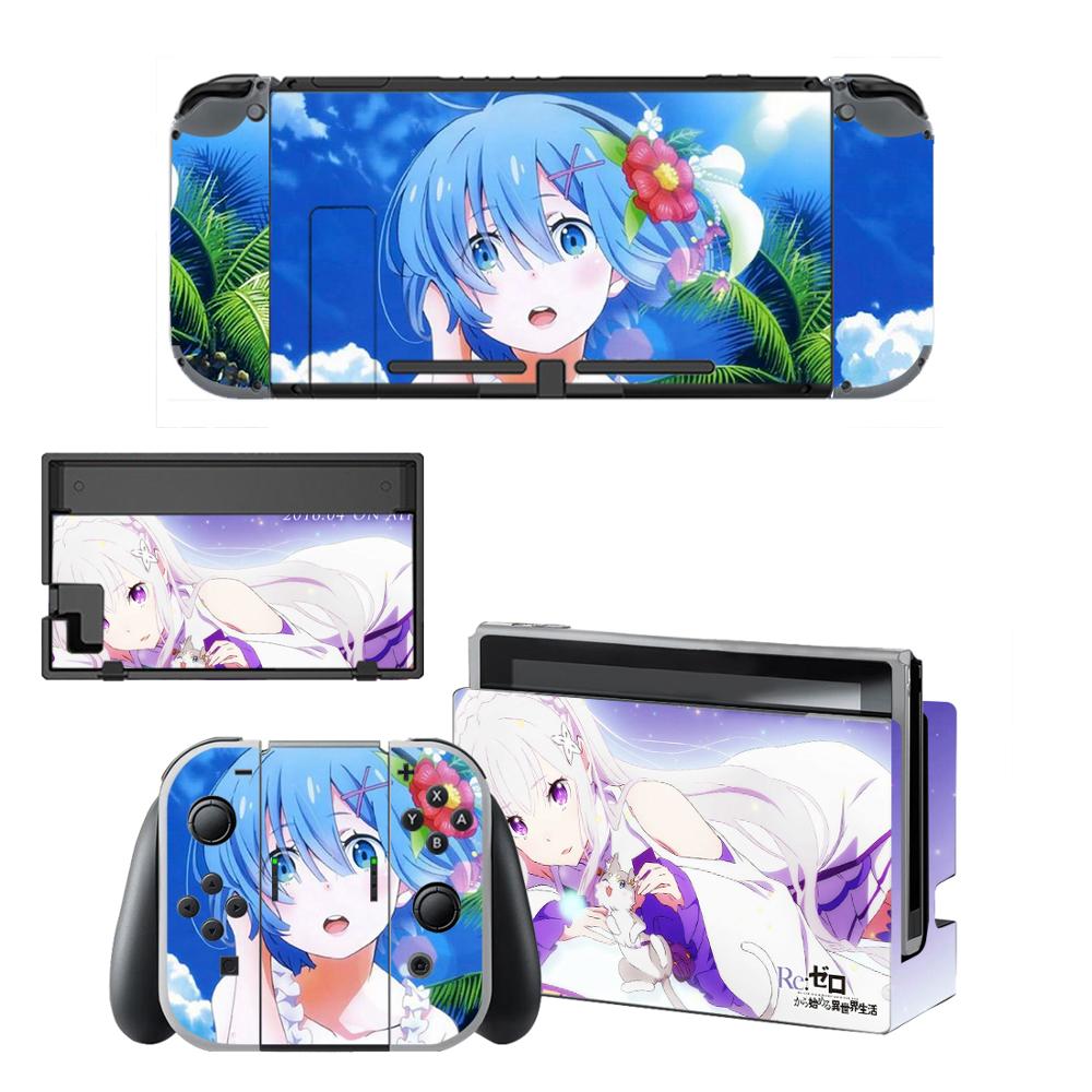 Re:Life in a different world from zero Skins for Nintendo Switch Skin Sticker for Nintendoswitch console Joy-Con Controller