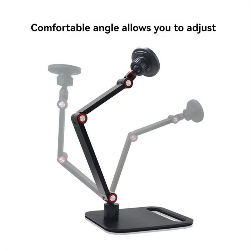 FULL-Desktop Stands Magnetische Stands Draagbare Verstelbare Draaibare Stands Leren Universele Mobiele Telefoon Stands