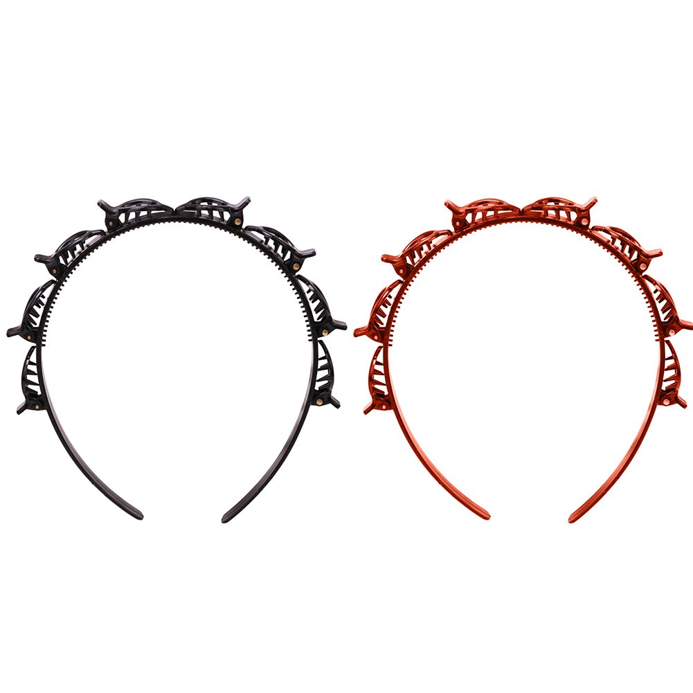 Pinza de doble capa para cabello para mujer, horquilla para peinado, diadema con estilo, cintas para el pelo, accesorios para el cabello