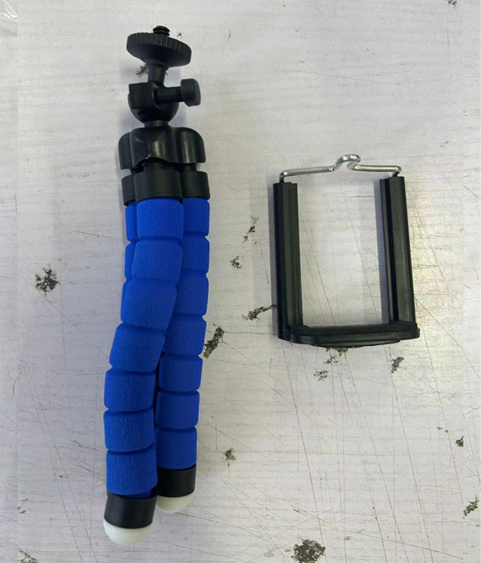 Statief Statief Voor Telefoon Mobiele Camera Houder Clip Smartphone Monopod Pens Stand Octopus Mini Statief Stativ Voor Telefoon: Blauw