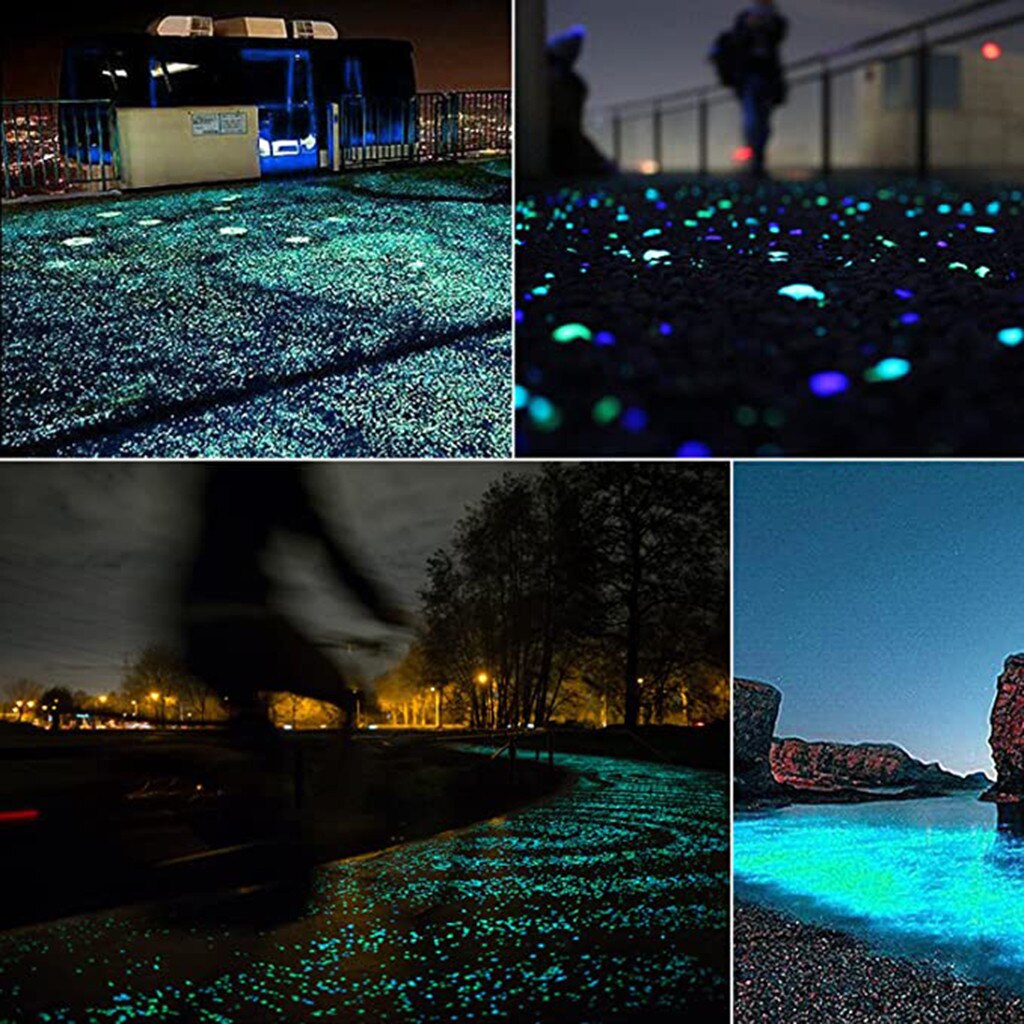 Glow Stones Glow In The Dark Garden Pebbles Rocks For Walkways Garden Path Patio Lawn Garden Yard Decor Luminous Stones #T1G