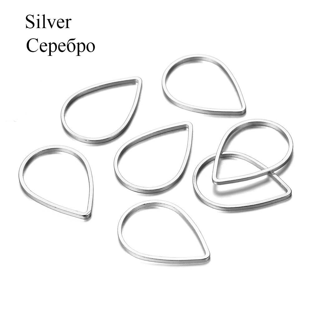 30 Teile/los Waterdrop Teardrop Jump Ringe Für DIY Schmuck, Die Entdeckungen Zubehör Liefert Ohrring Haken Halsketten Anschlüsse: SR21 / 31x22mm