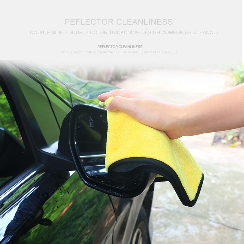 Wasstraat Microfiber Handdoek Pluche Auto Drogen Handdoek Wassen Auto Handdoek Pluche Polyester Fiber Car Cleaning Doek Sponzen Doeken Borstels