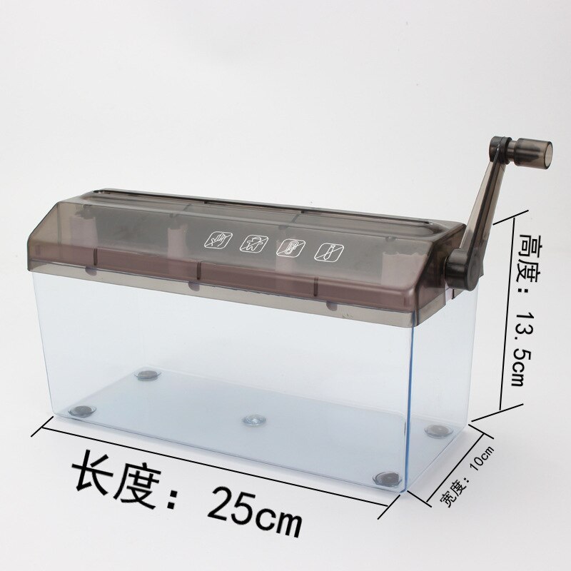 Huishoudelijke Mini A4 Papier Kleine Strip Handleiding Shredder Dagelijkse Financiële Bill A4 Papier Shredder Hand Aangezwengeld Draagbare