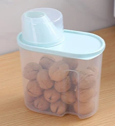 Reis Eimer Mehl Lagerung Tank Feuchtigkeit-beweis Insekten Beweis Versiegelt Haushalt Reis Glas Verschiedenes Getreide Mehl Lagerung Box: L / Licht Grau