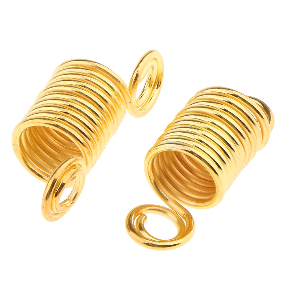 Pakker  of 10 frisør hair extensions clips tilbehør dekoration tube perler ringe