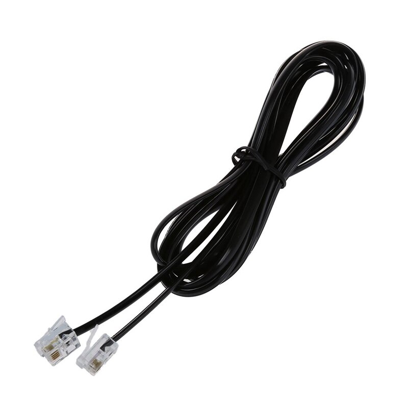 2 pces rj11 6p4c telefone cabo adsl modem, 2 metros & 10 metros