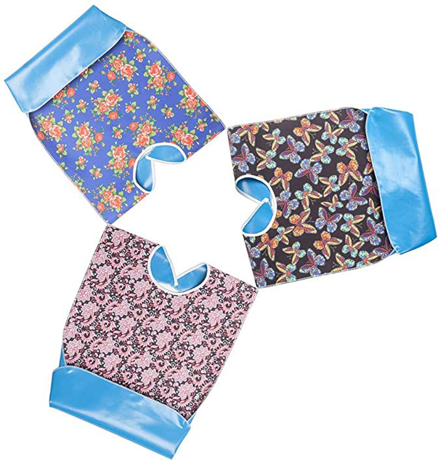 Adult Bibs Clothing Large Long Waterproof Washable Reusable Protector Aprons Bibs Snap Closure Eating Accessories 5FM
