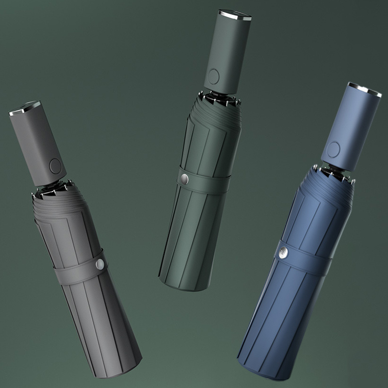Xiaomi Automatic Folding Umbrella With Led Light Windproof Large Rain Umbrellas Portable Outdoor Parasol For Men Women