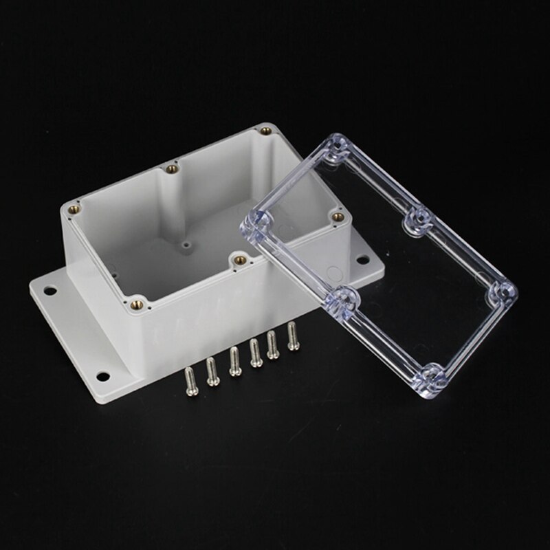 120x81x65mm ABS Plastic IP65 Waterproof Wire Junction Box Clear Outdoor Case Transparent Connector Project Box Mounted Enclosure