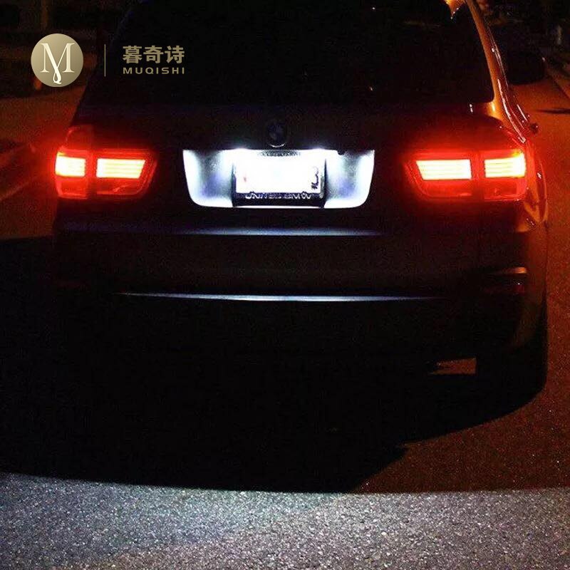 Til volkswagen golf 4 5 6 7 polo 6r bil nummerplade lys nummerplade holder led pære 12v beslag beslag lampe biltilbehør