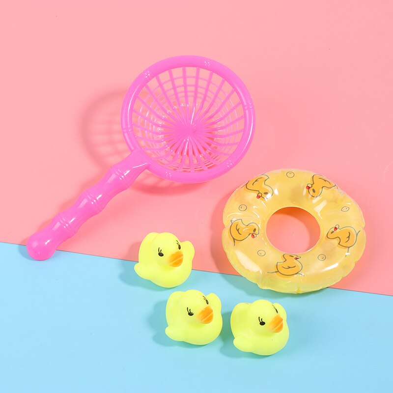 5 Stks/partij Willekeurige Mini Kleurrijke Rubber Float Bad Speelgoed Baby Badkamer Water Zwembad Speelgoed