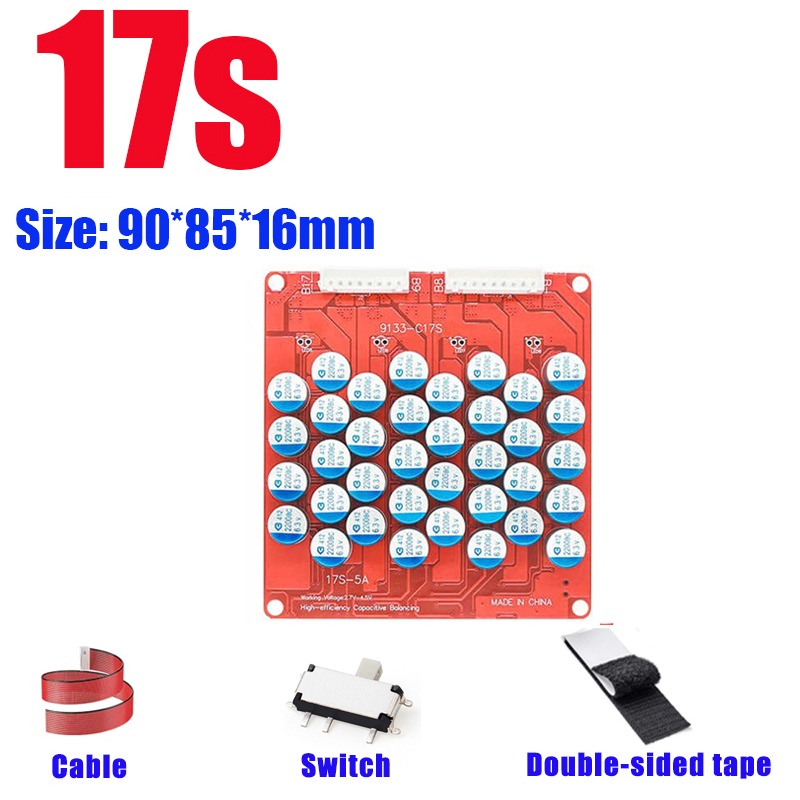 5A Batterij Actieve Equalizer Balancer Egalisatie Balanceren Li-Ion/LiFePo4 18650 Lithium Balance Board 4 S 8 S 10 S 16 S 24 S: green