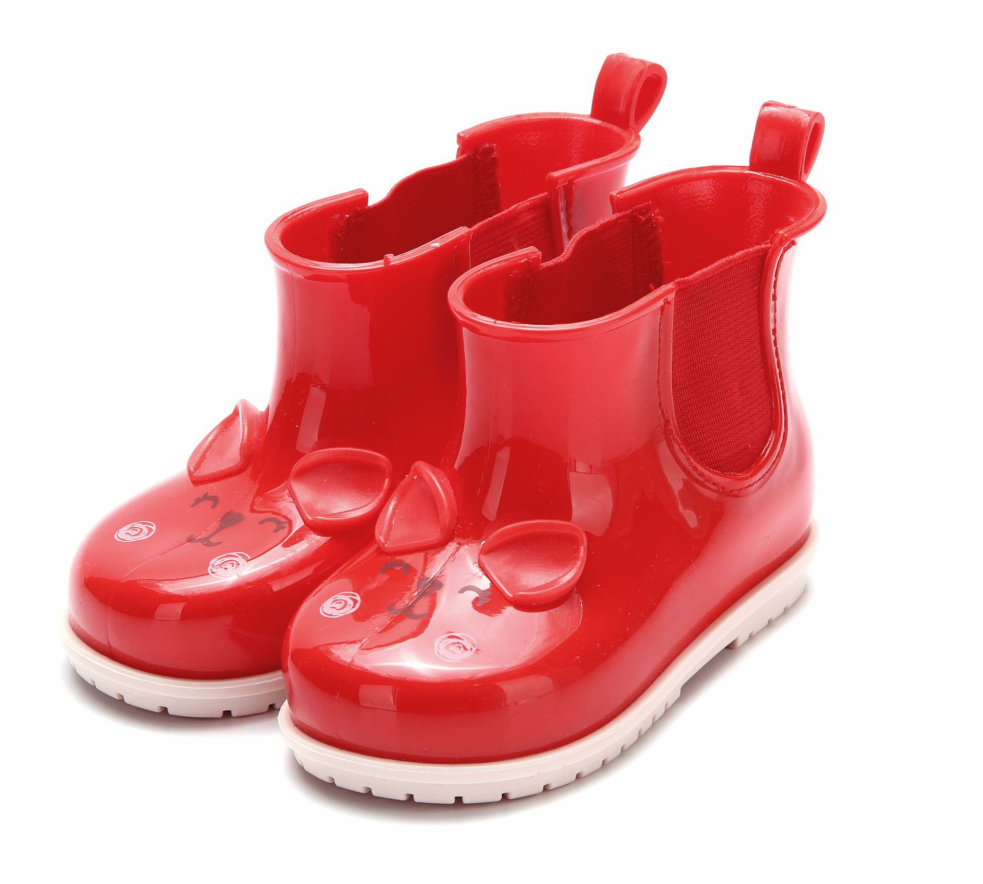 Bottes de pluie pour enfants | Chaussures de gelée, motifs imprimés de dessins animés, pour filles,: Rouge / 11